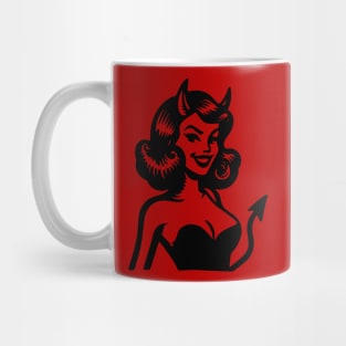 Retro Devil Girl Mug